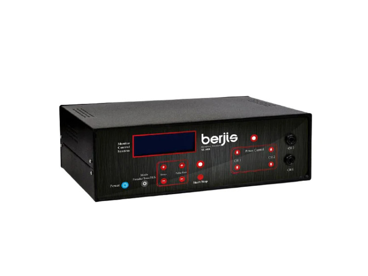 پنل و صفحه نمایش دستگاه فیزیوتراپی Berjis دو کانال SL400