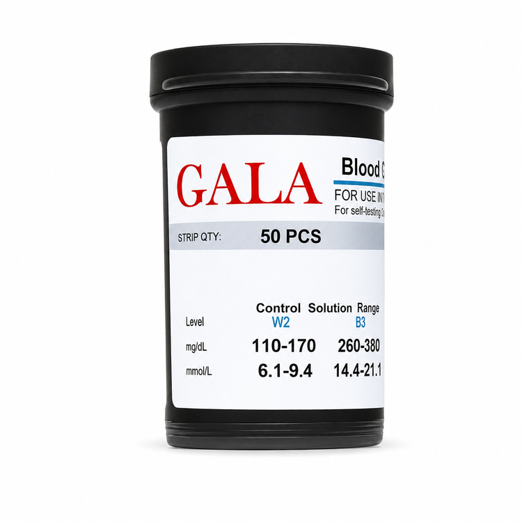 نوار تست قندخون گالا GALA بسته 50عددی