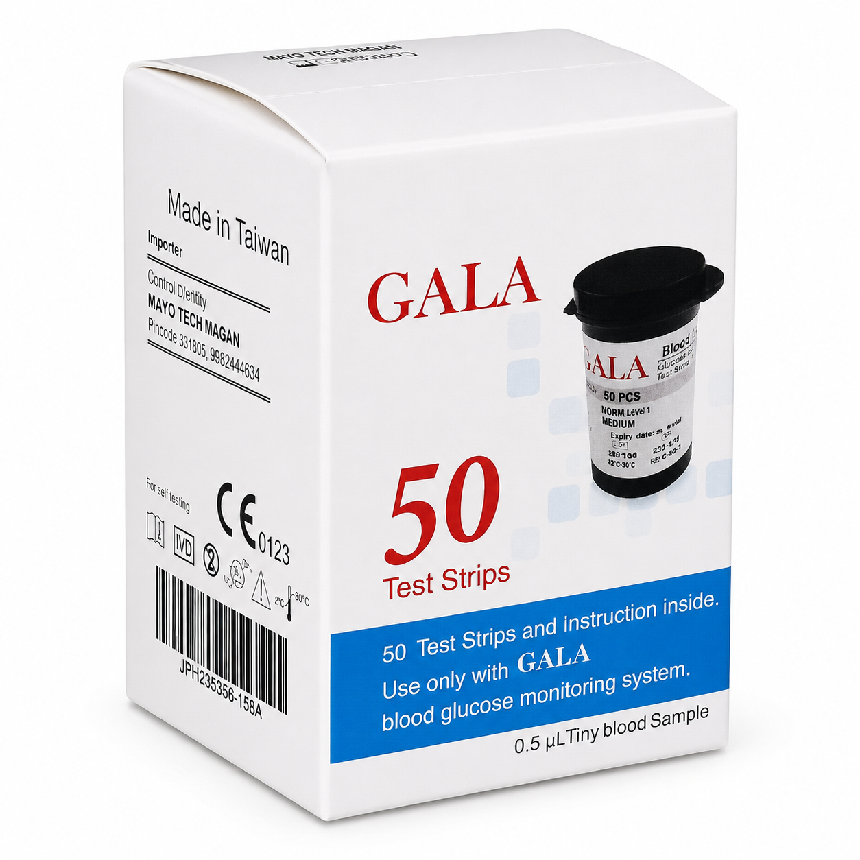 نوار تست قندخون گالا GALA بسته 50عددی